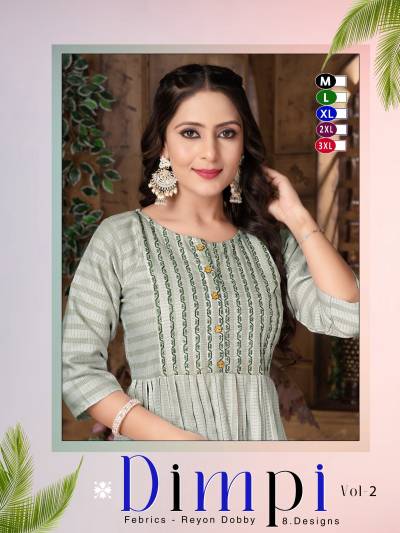 DIMPI VOL.2 BY FAISHON TALK DESIGNER RAYON GOWNS WHOLESALER IN INDIA